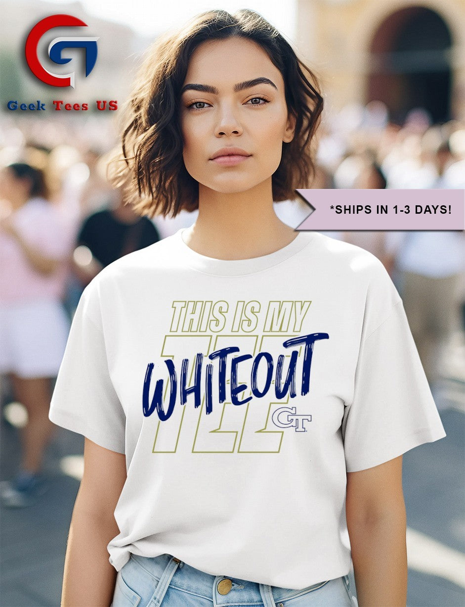 Georgia Tech Yellow Jackets Football White Out Game shirt
