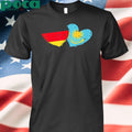 Germany Kazakhstan Flag Heart German Kazakh Friendship shirt