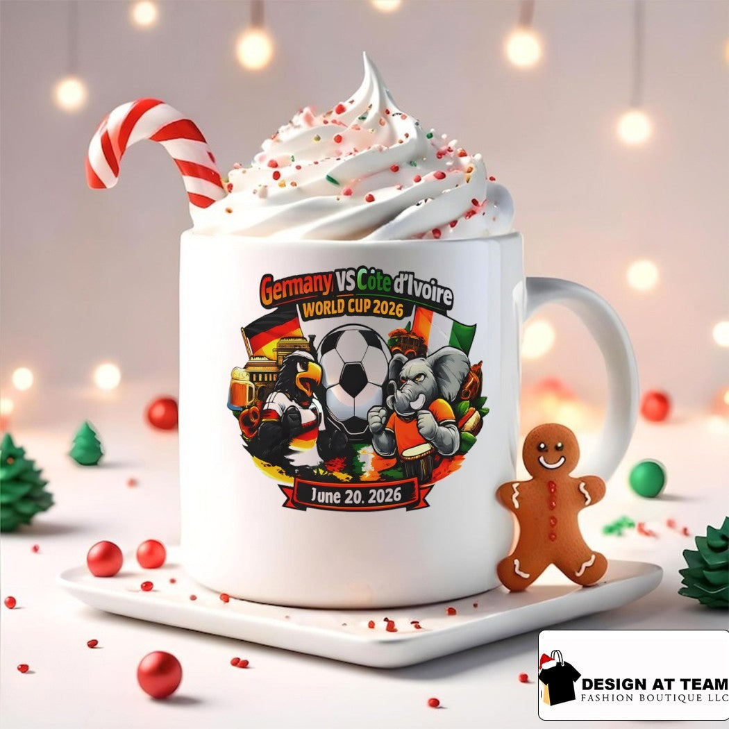 Germany vs Cote D’Ivoire soccer mascot World Cup June 20 2026 shirt