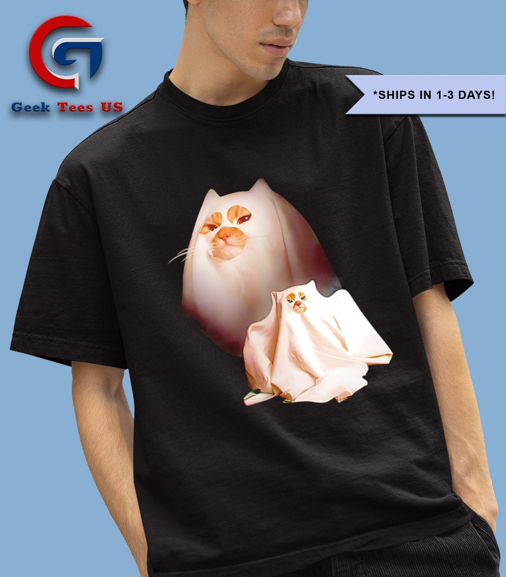 Ghost Kitten Cat Halloween 2025 shirt