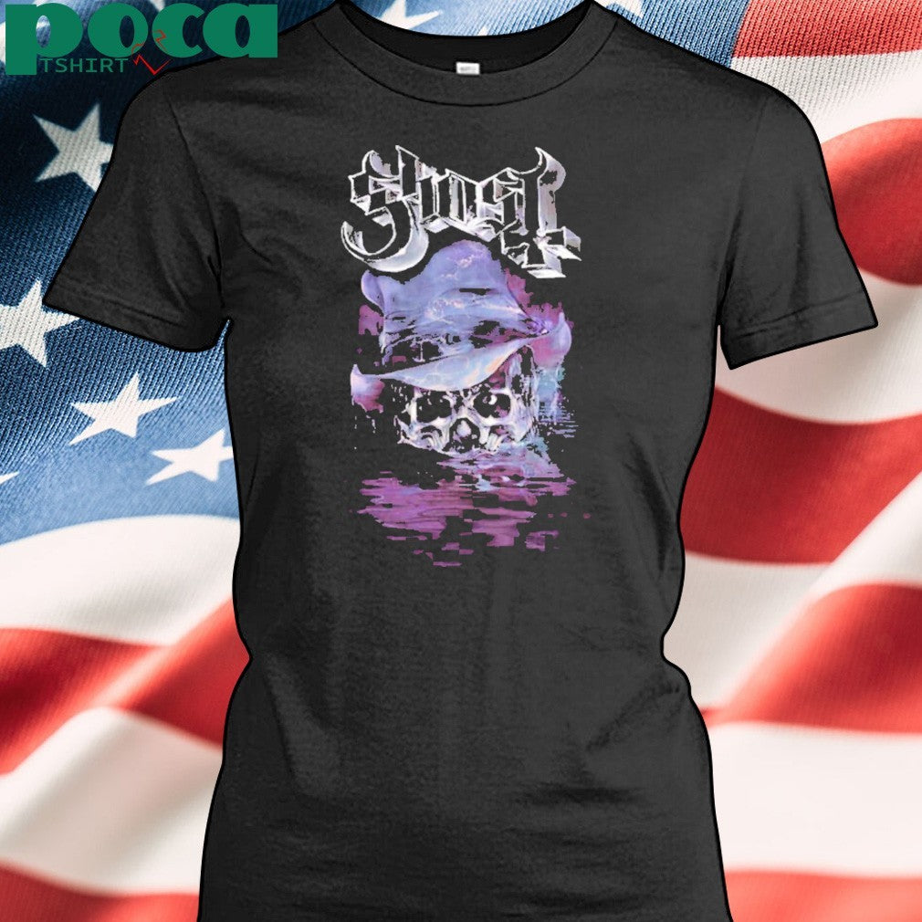 Ghost New York NY Merch Tee At Madison Square Garden On July 22 Skeletour World Tour 2025 Two Sided Print Vintage T-Shirt