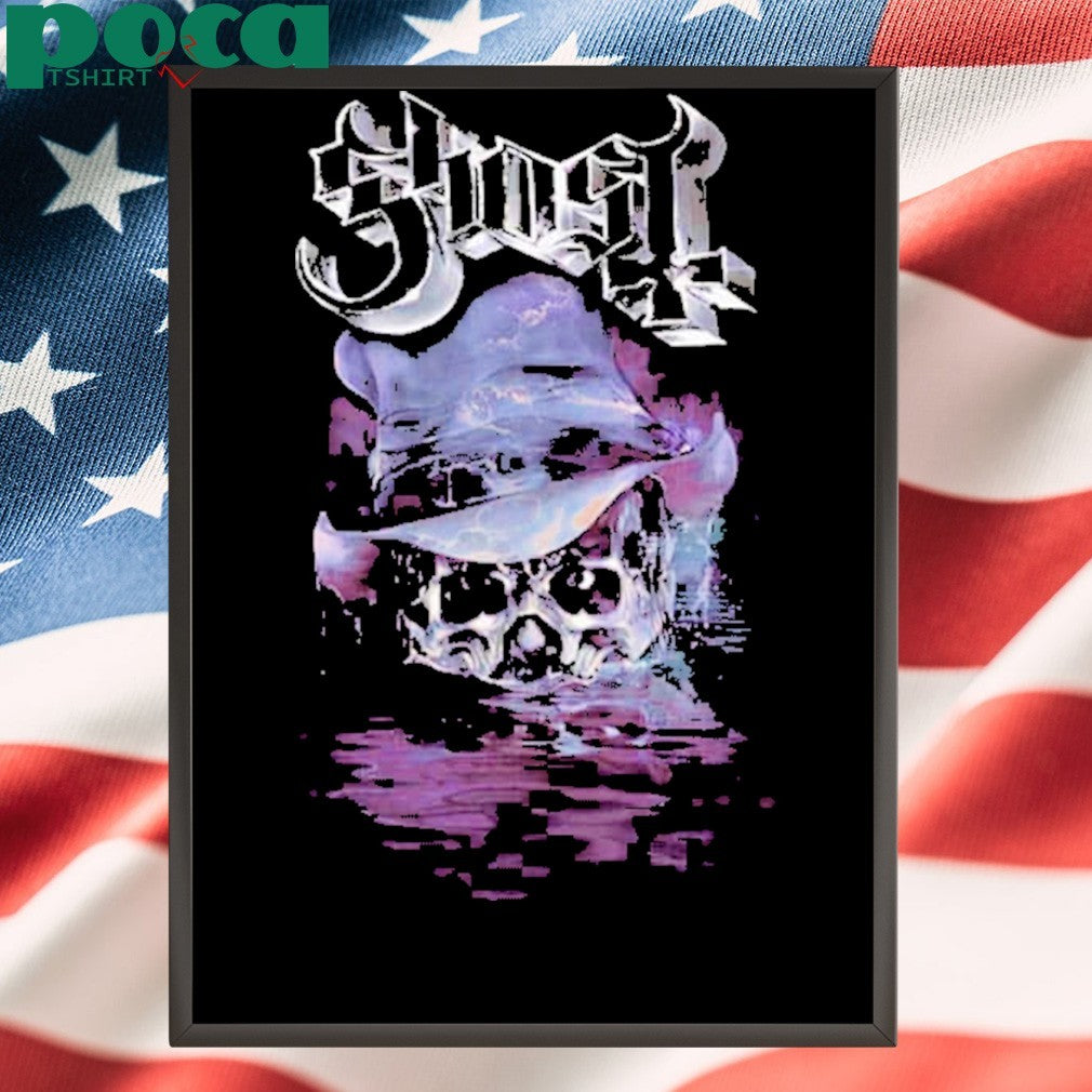 Ghost New York NY Merch Tee At Madison Square Garden On July 22 Skeletour World Tour 2025 Two Sided Print Vintage T-Shirt