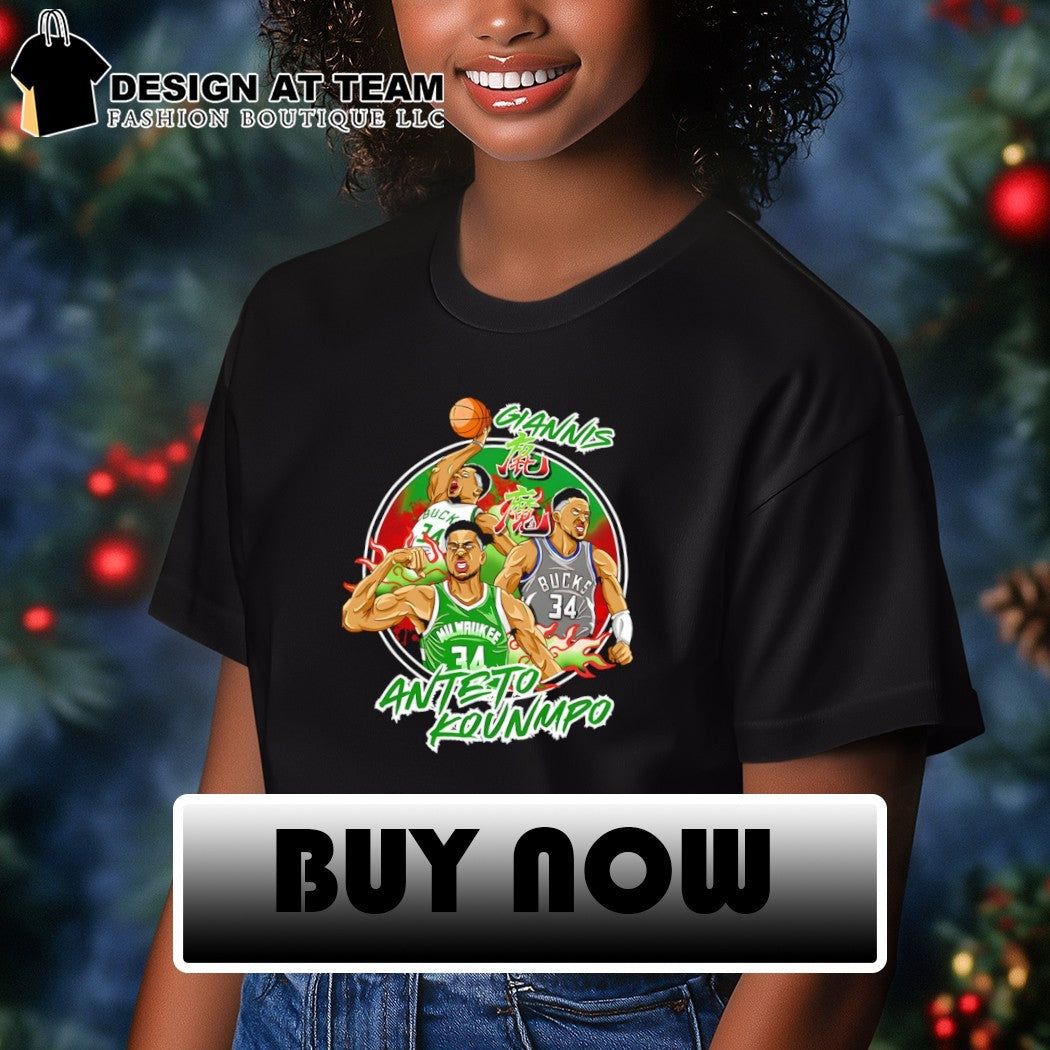 Giannis Antetokounmpo Milwaukee Bucks graphic shirt