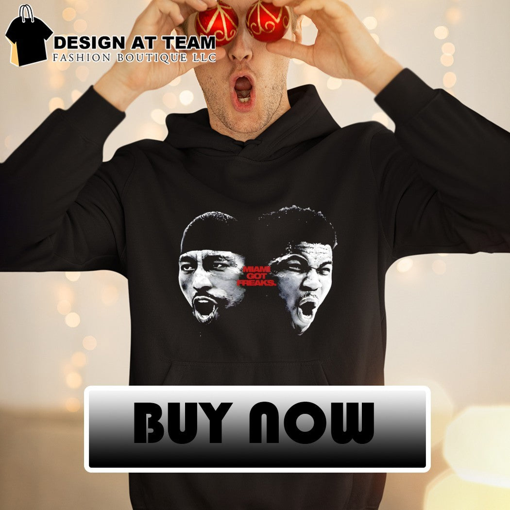 Giannis Antetokounmpo vs Jimmy Butler Miami Got Freaks Miami Heat shirt