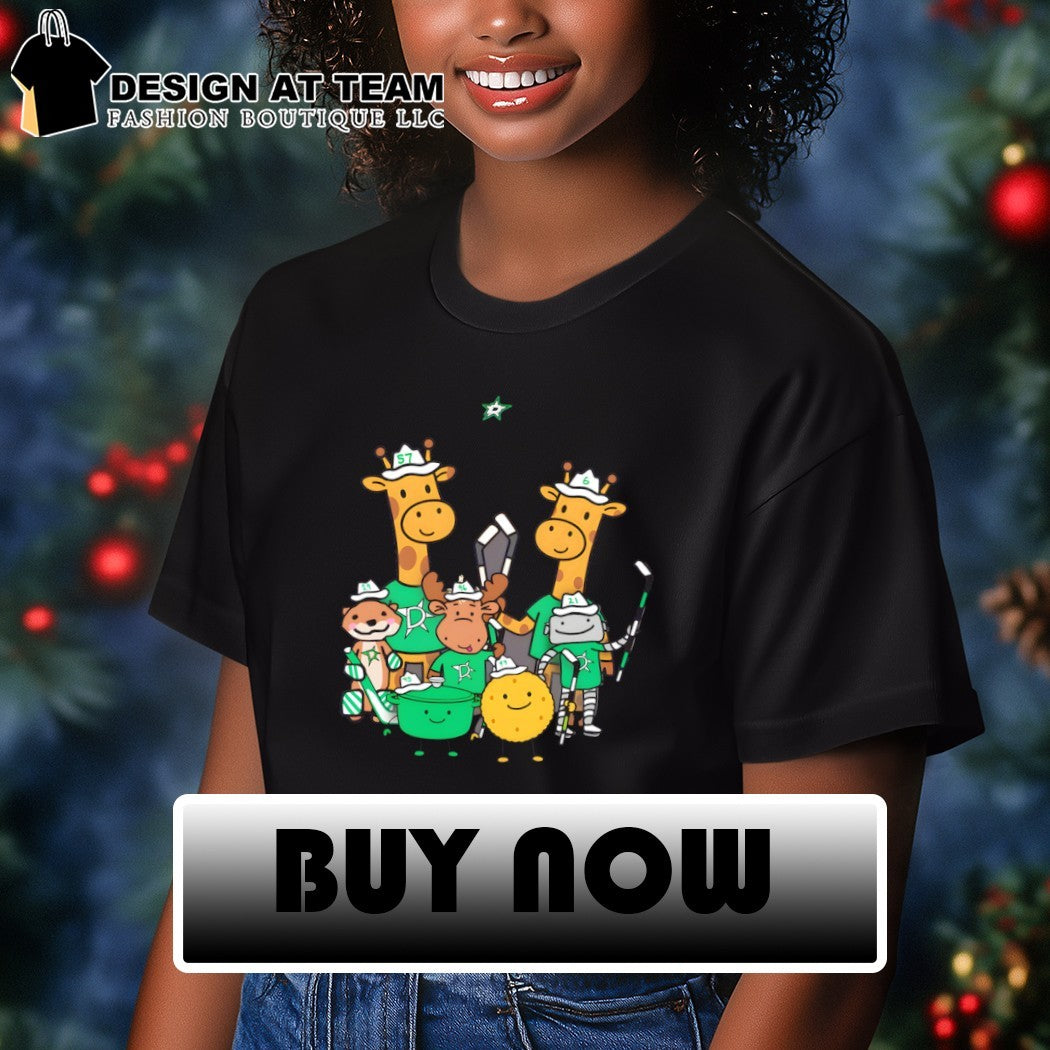 Giraffe deer Dallas Stars Hockey animal 2026 meme shirt