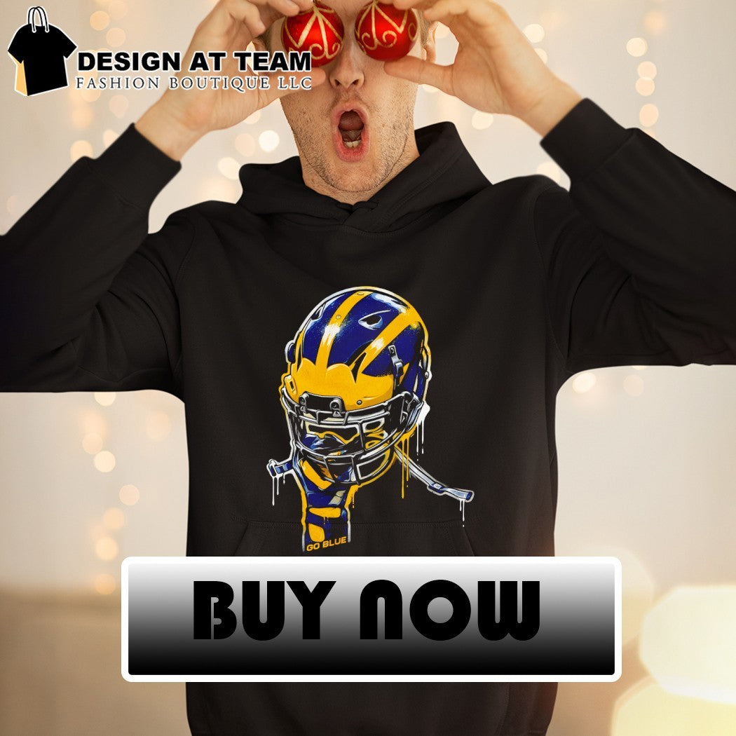 Go Blue Helmet Michigan Wolverines Football vintage shirt