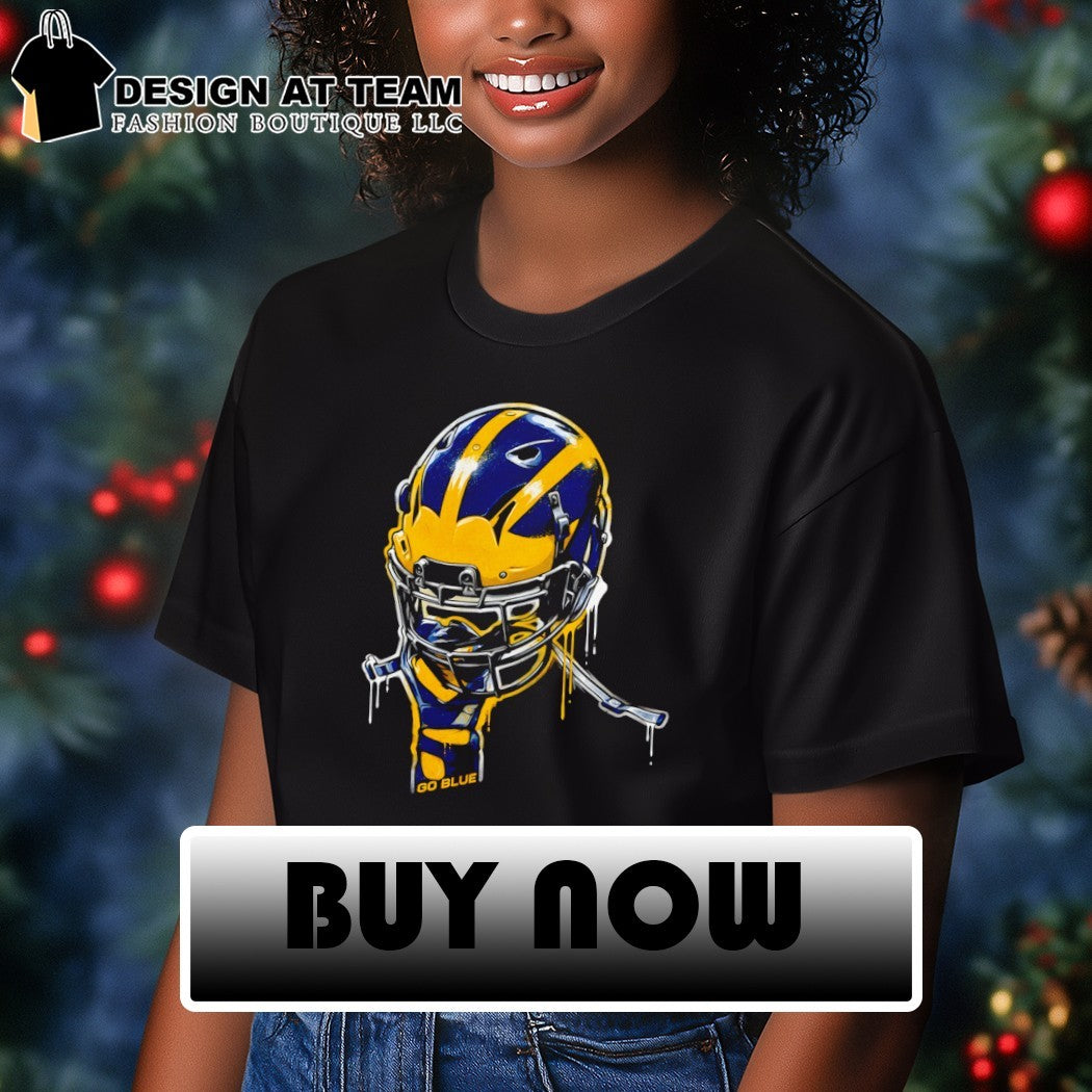 Go Blue Helmet Michigan Wolverines Football vintage shirt