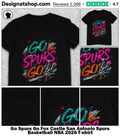 Go Spurs Go Fox Castle San Antonio Spurs Basketball NBA 2026 shirt