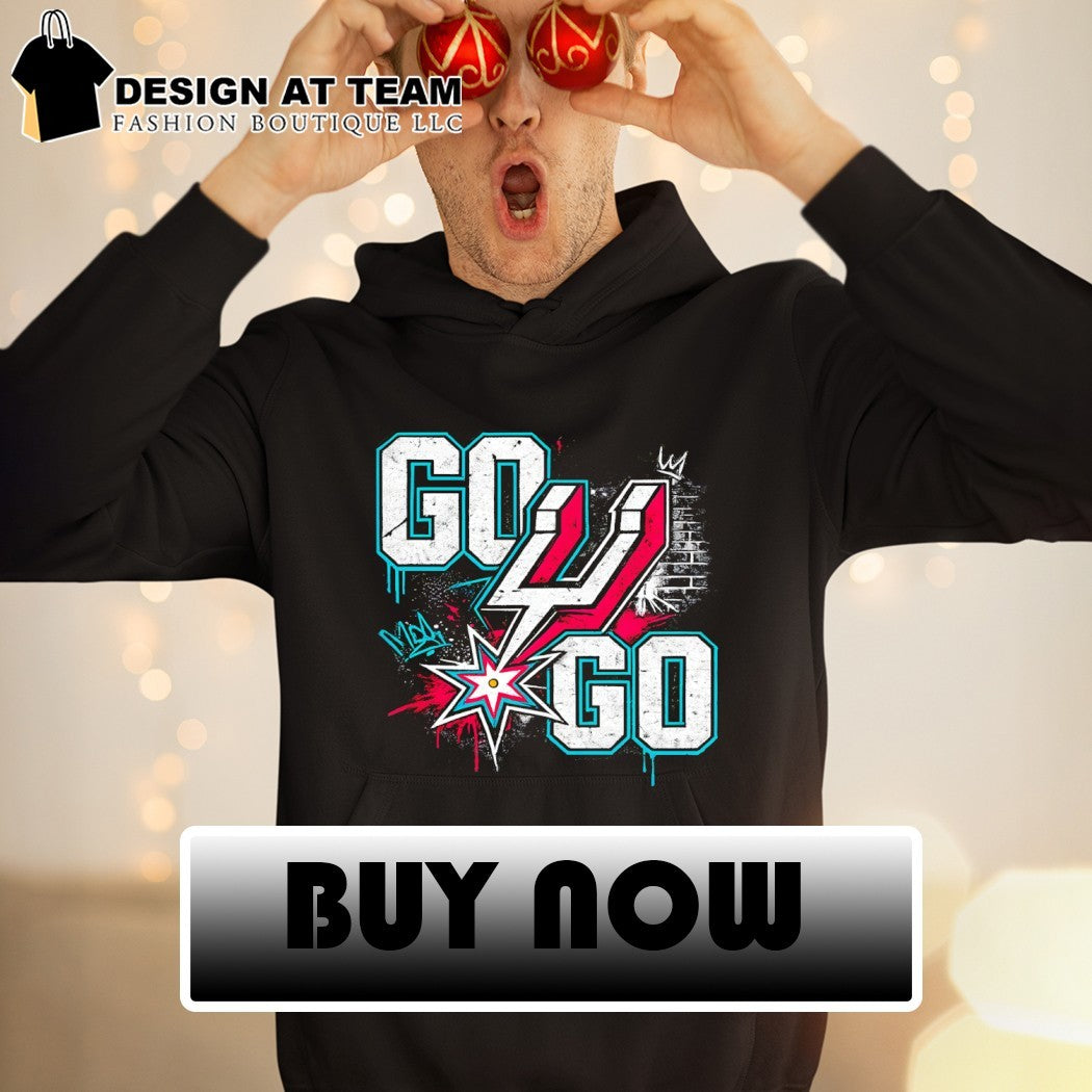 Go Spurs Go San Antonio Spurs Basketball Game Day 2026 graffiti shirt