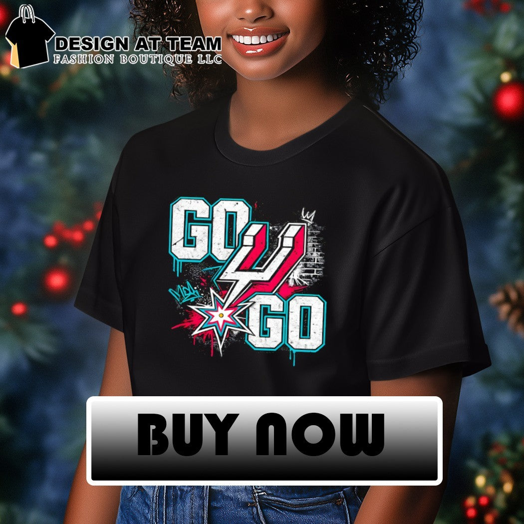 Go Spurs Go San Antonio Spurs Basketball graffiti shirt