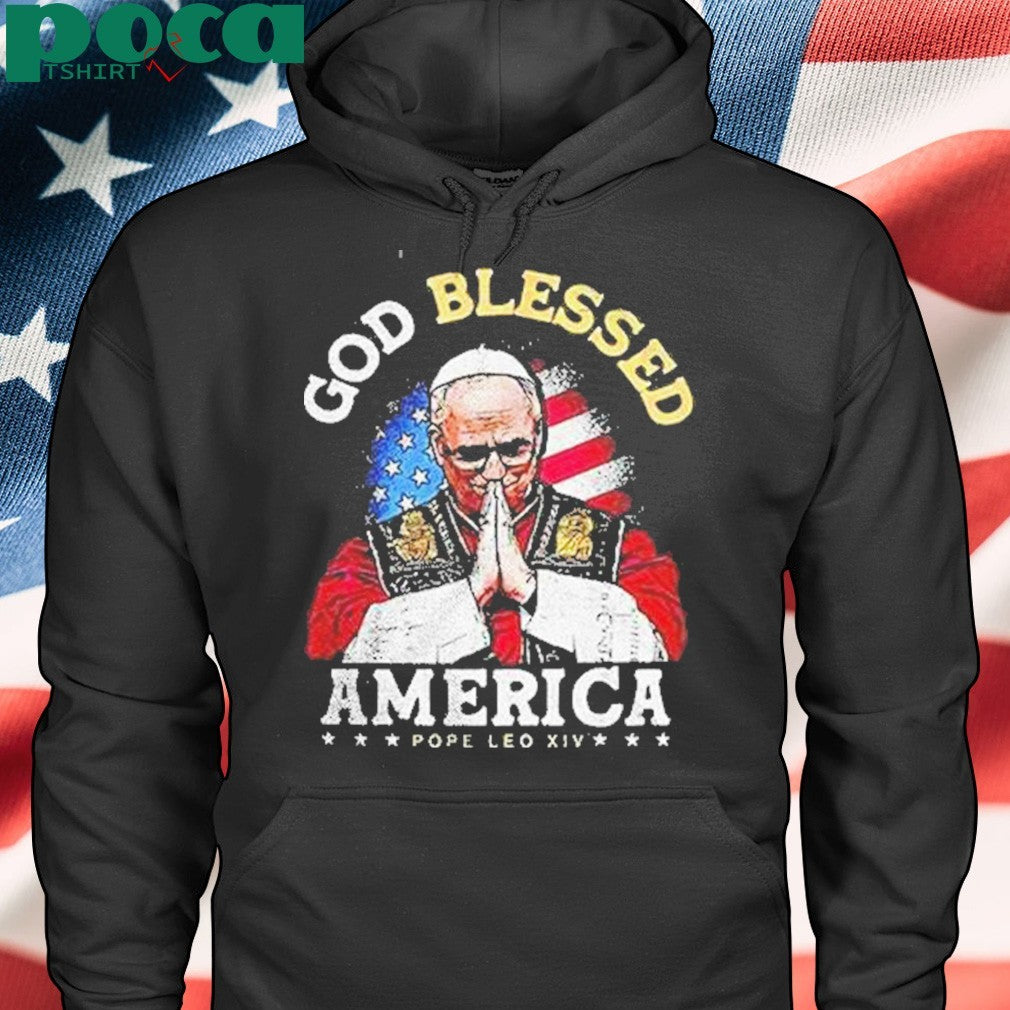 God Blessed America Patriotic Pope Leo Xiv Shirt