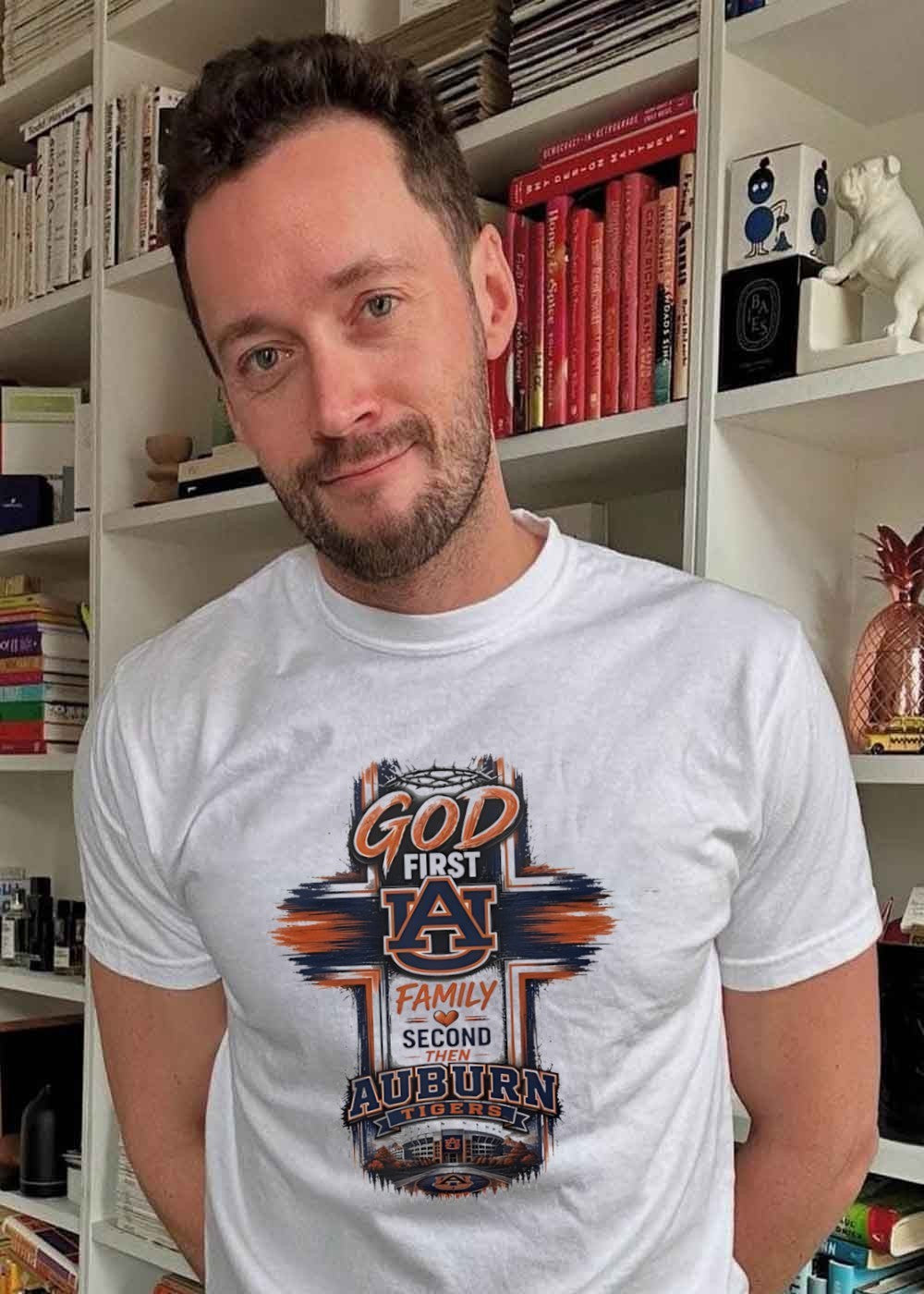 God First Family Second Then Auburn Tigers Shirt
