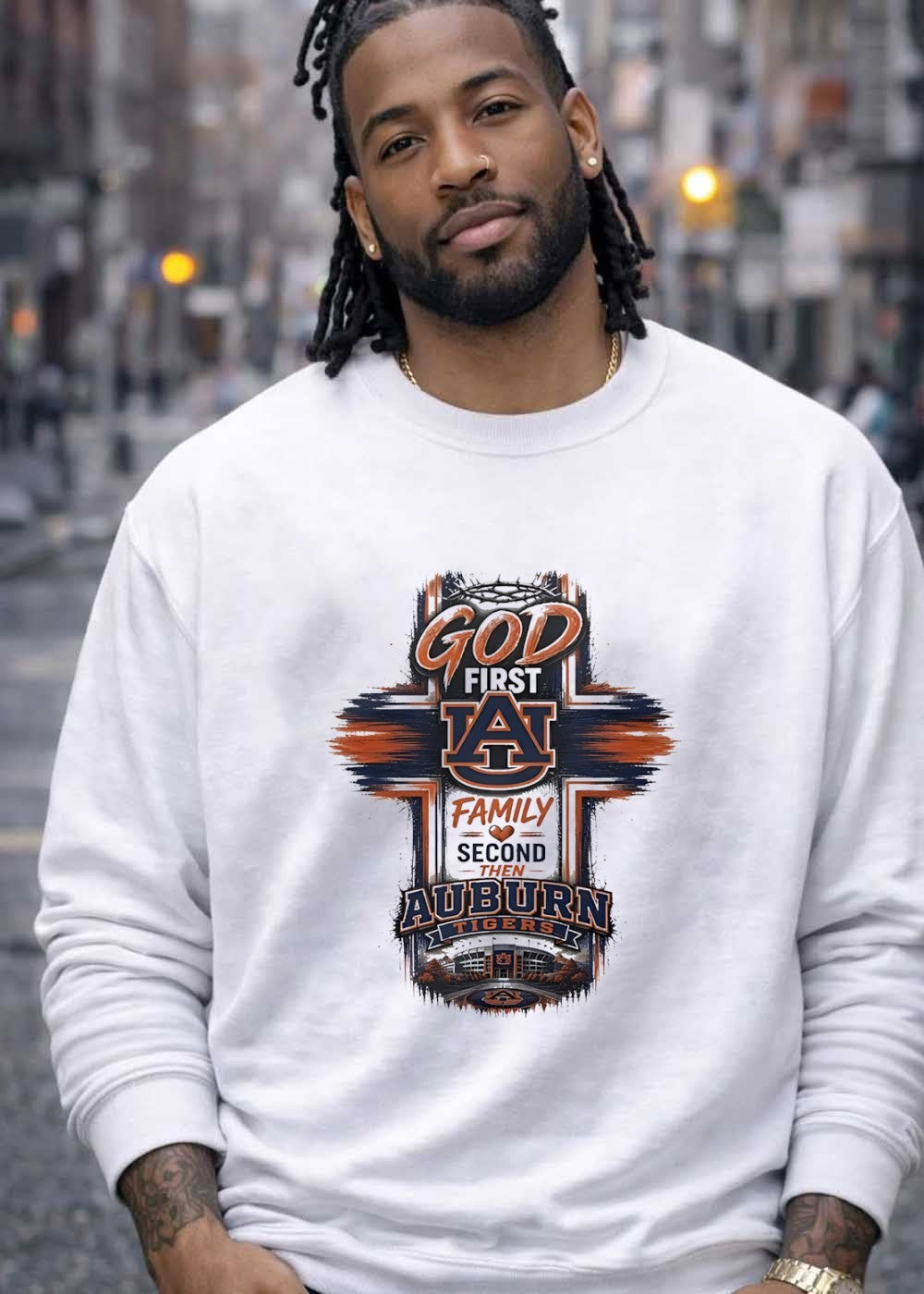 God First Family Second Then Auburn Tigers Shirt