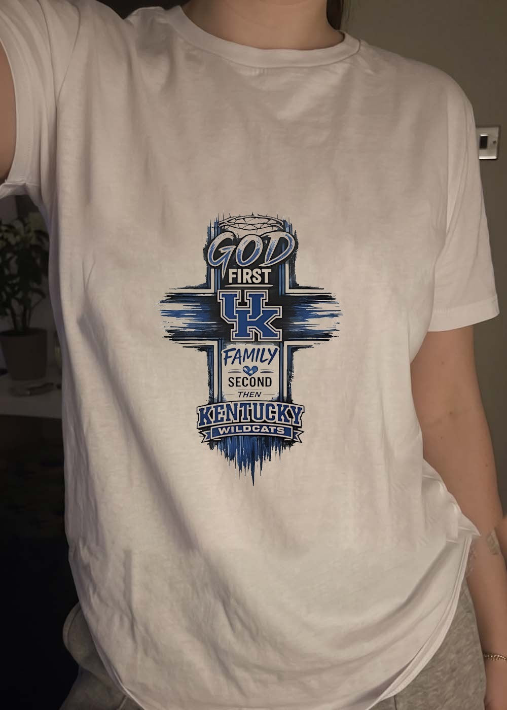 God First Family Second Then Kentucky Wildcats T-Shirt
