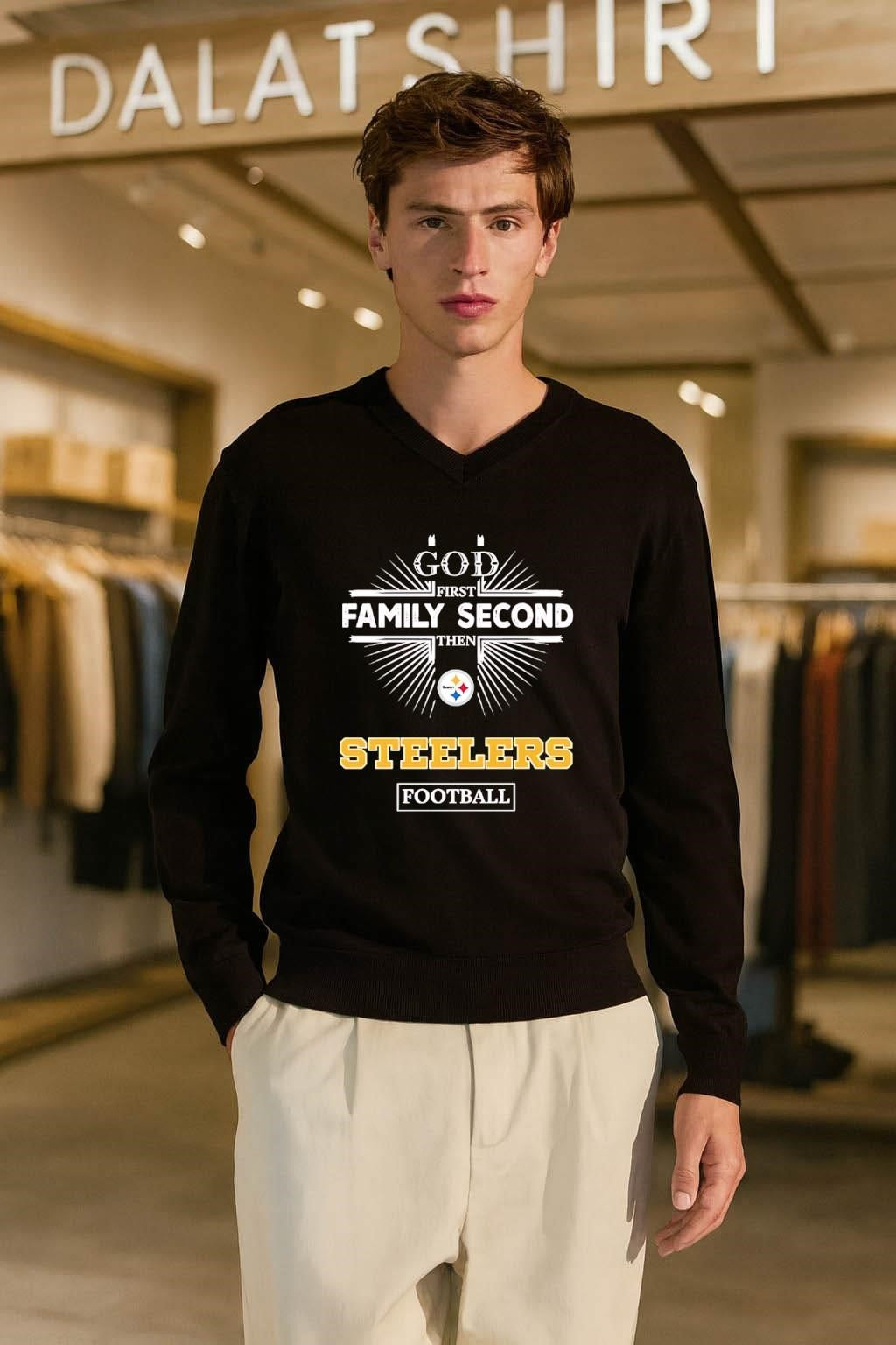 God First Family Second Then Steelers Football shirt