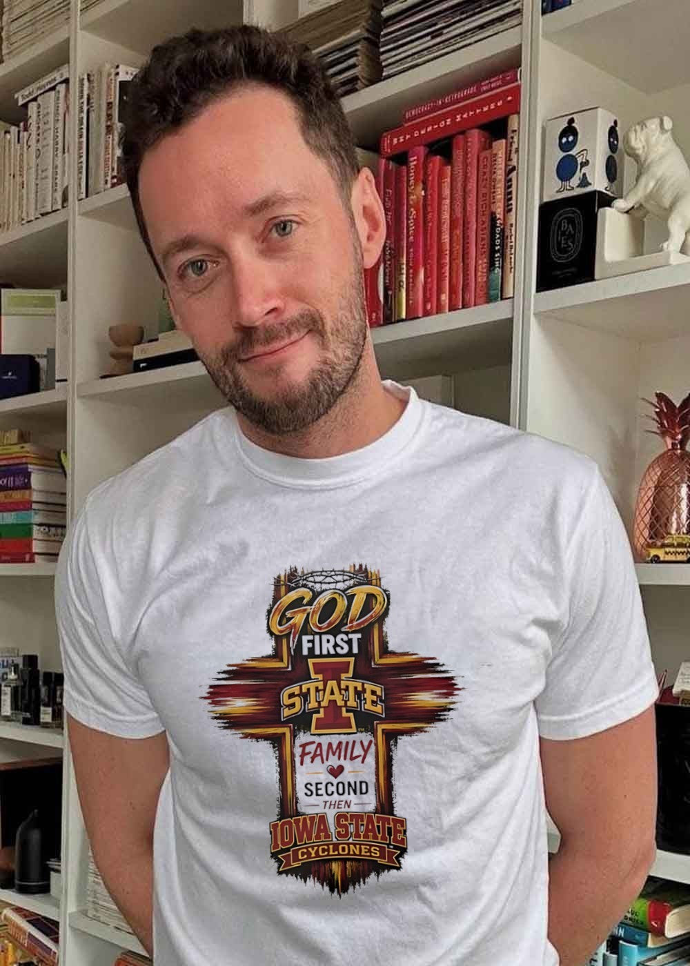 God First State Family Second Then Iowa State Cyclones Iowa State T-Shirt
