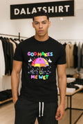 God Makes Me Wet Smiling Umbrella Character Rain Drops shirt