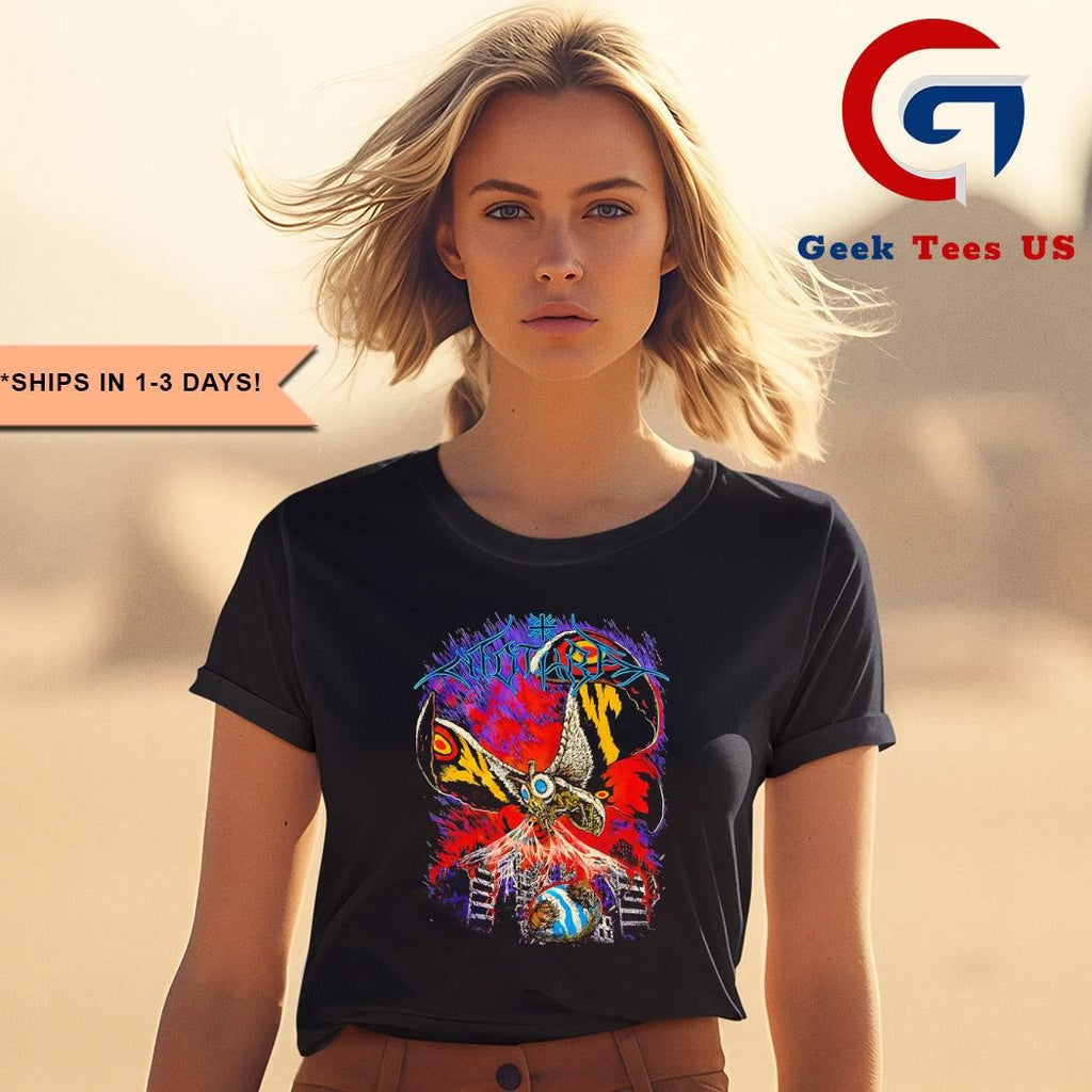 Godzilla Ghost X Ghost Mothra metal shirt