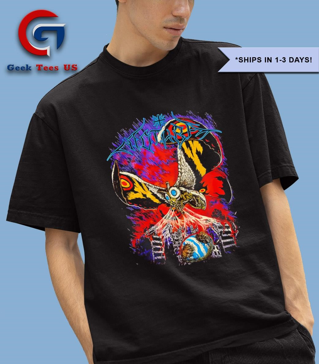 Godzilla Ghost X Ghost Mothra metal shirt