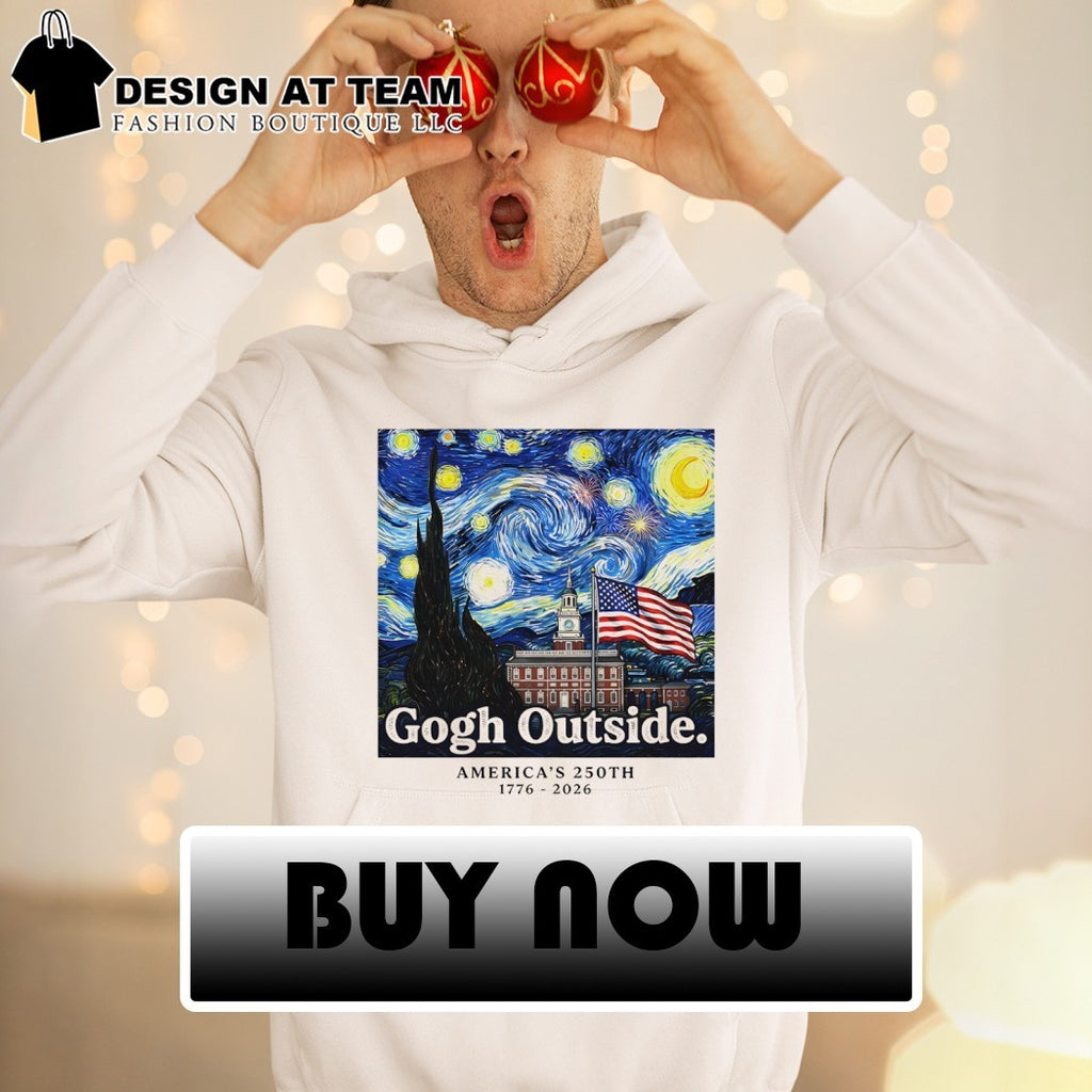 Gogh Outside Vincent van Gogh America 250th 1776 2026 Starry Night USA 4th of July shirt