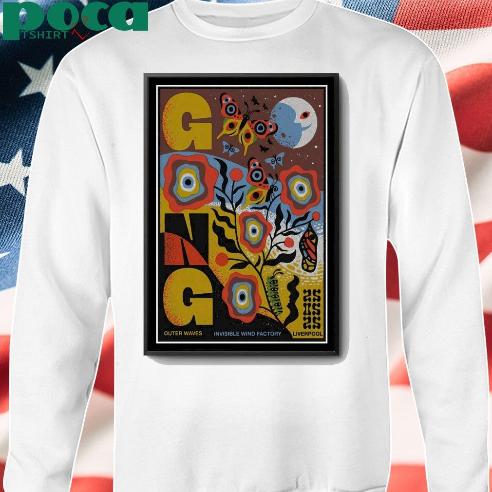 Gong Band At Outer Waves In Liverpool, UK On May 25 2025 Event Poster shirt