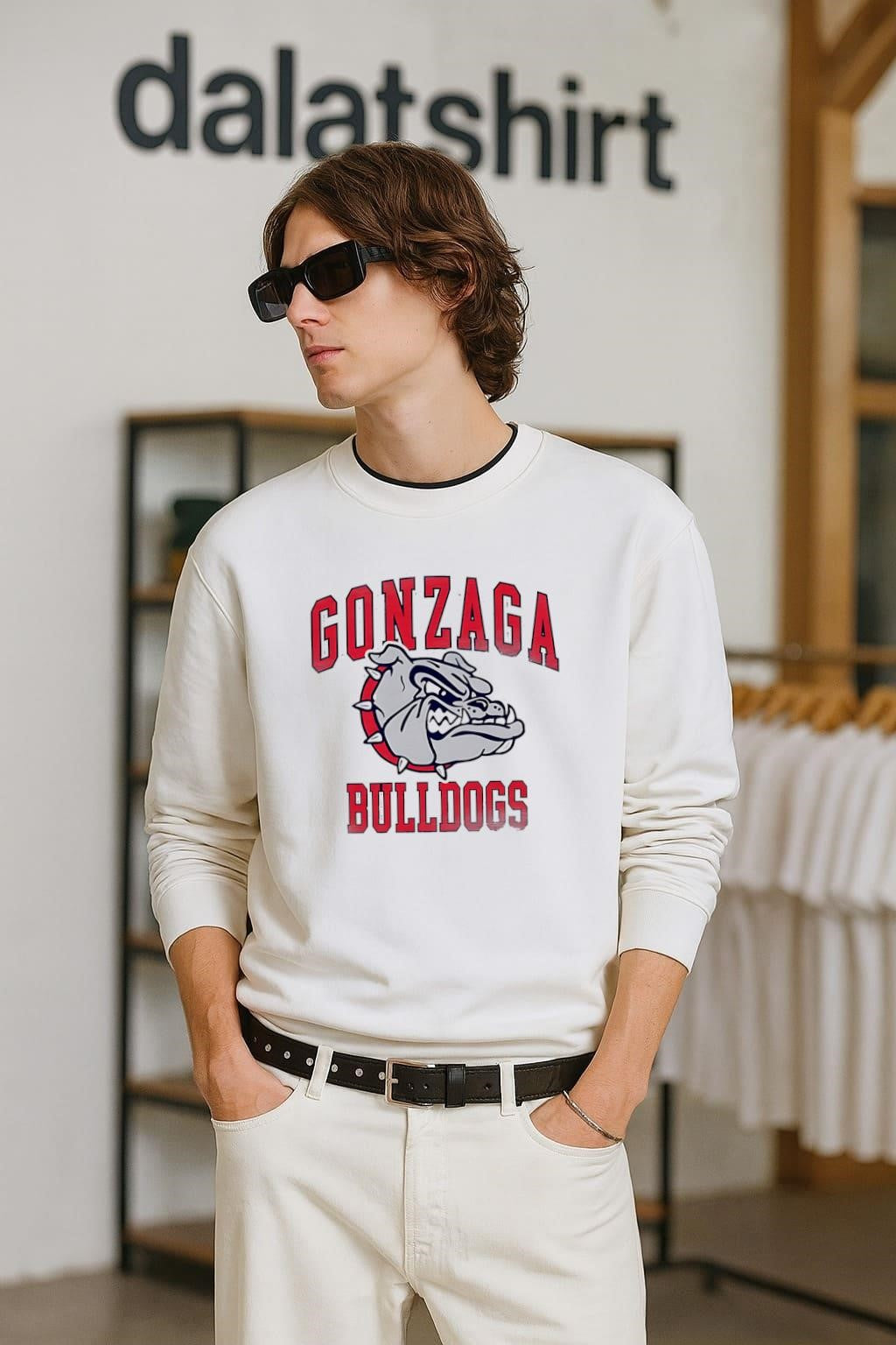 Gonzaga Bulldogs Angry Dog Mascot Graphic shirt