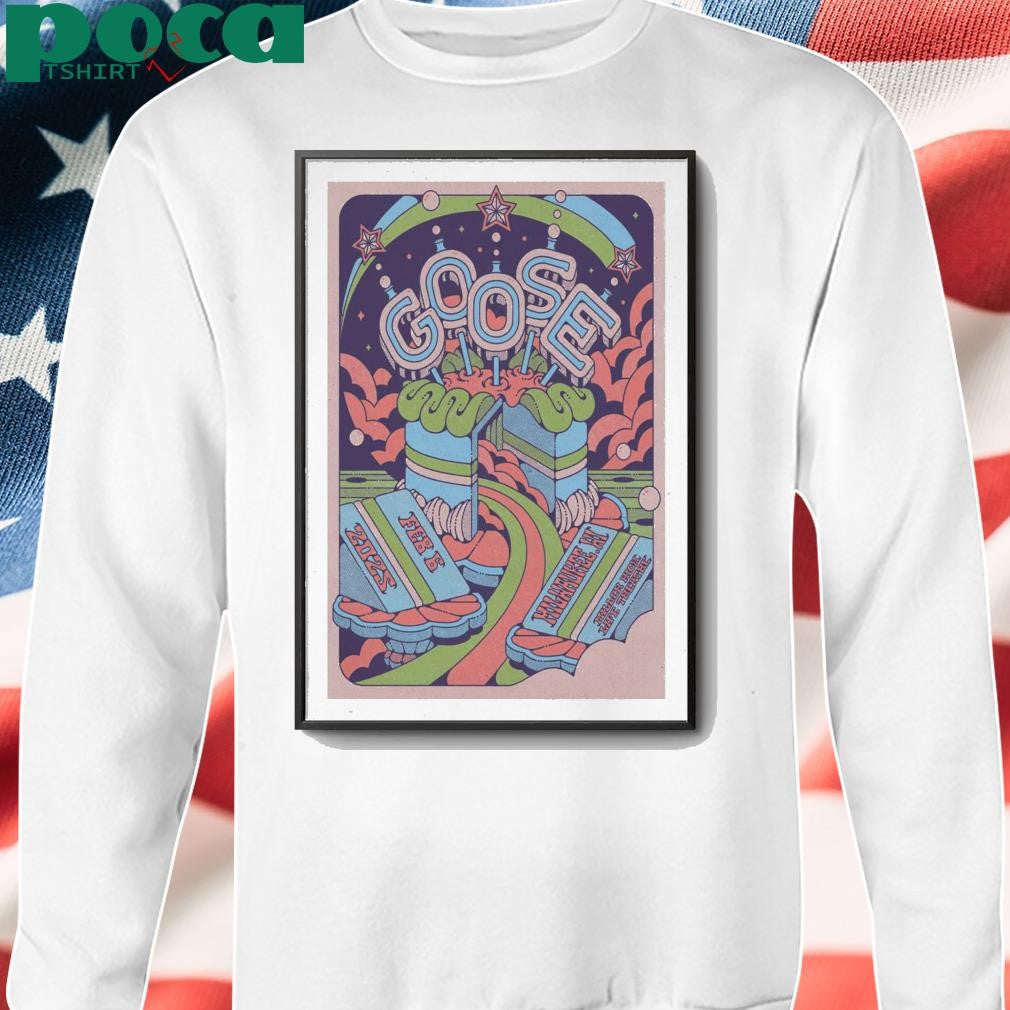Goose Feb 6, 2025 In Milwaukee, WI Tour Poster shirt