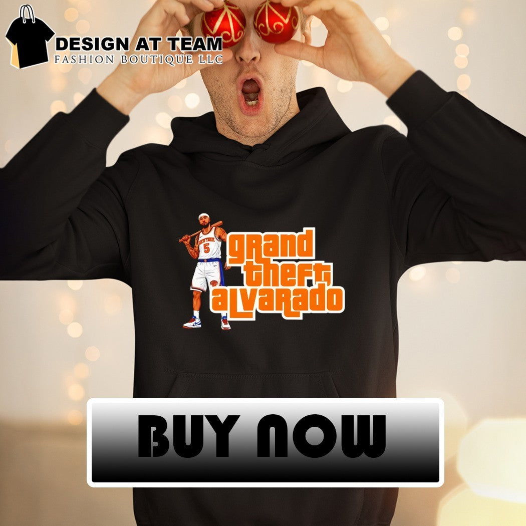 Grand Theft Alvarado Jose Alvarado Knicks Basketball Funny Hoops shirt