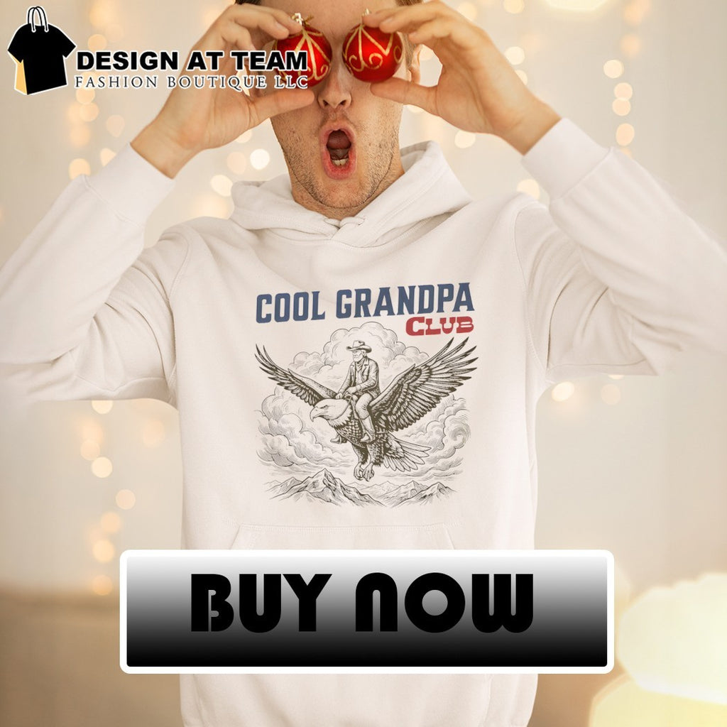 Grandpa Cowboy Eagle Cool Grandpa Club America Fathers Day shirt