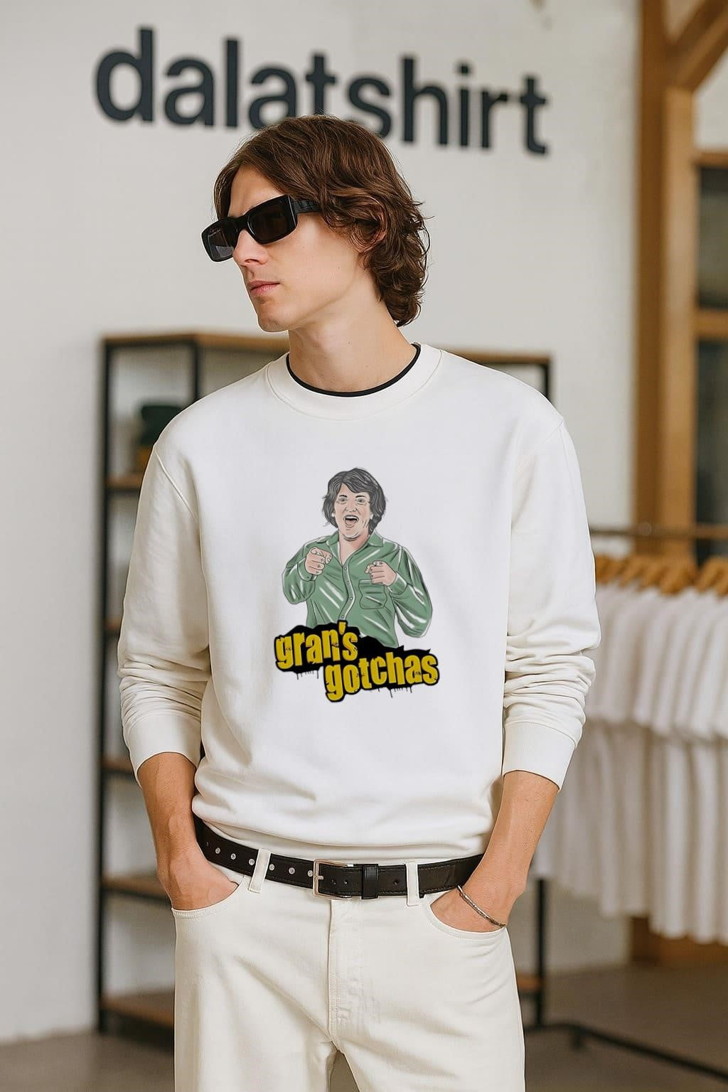 Gran’s Gotchas Shushing Chris Lilley Angry Boys Character shirt