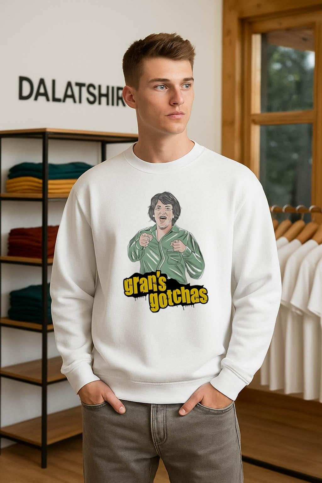 Gran’s Gotchas Shushing Chris Lilley Angry Boys Character shirt