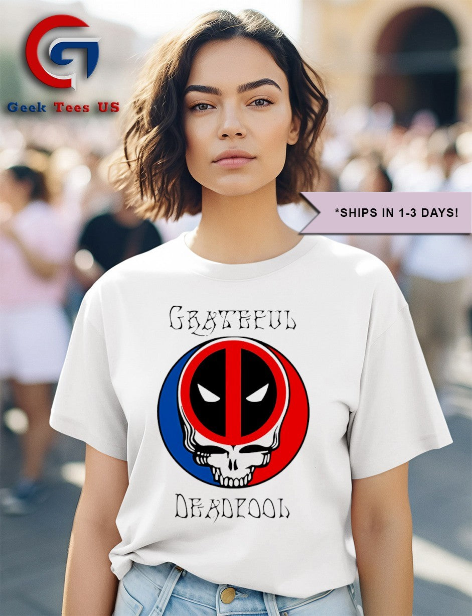 Grateful Deadpool logo shirt