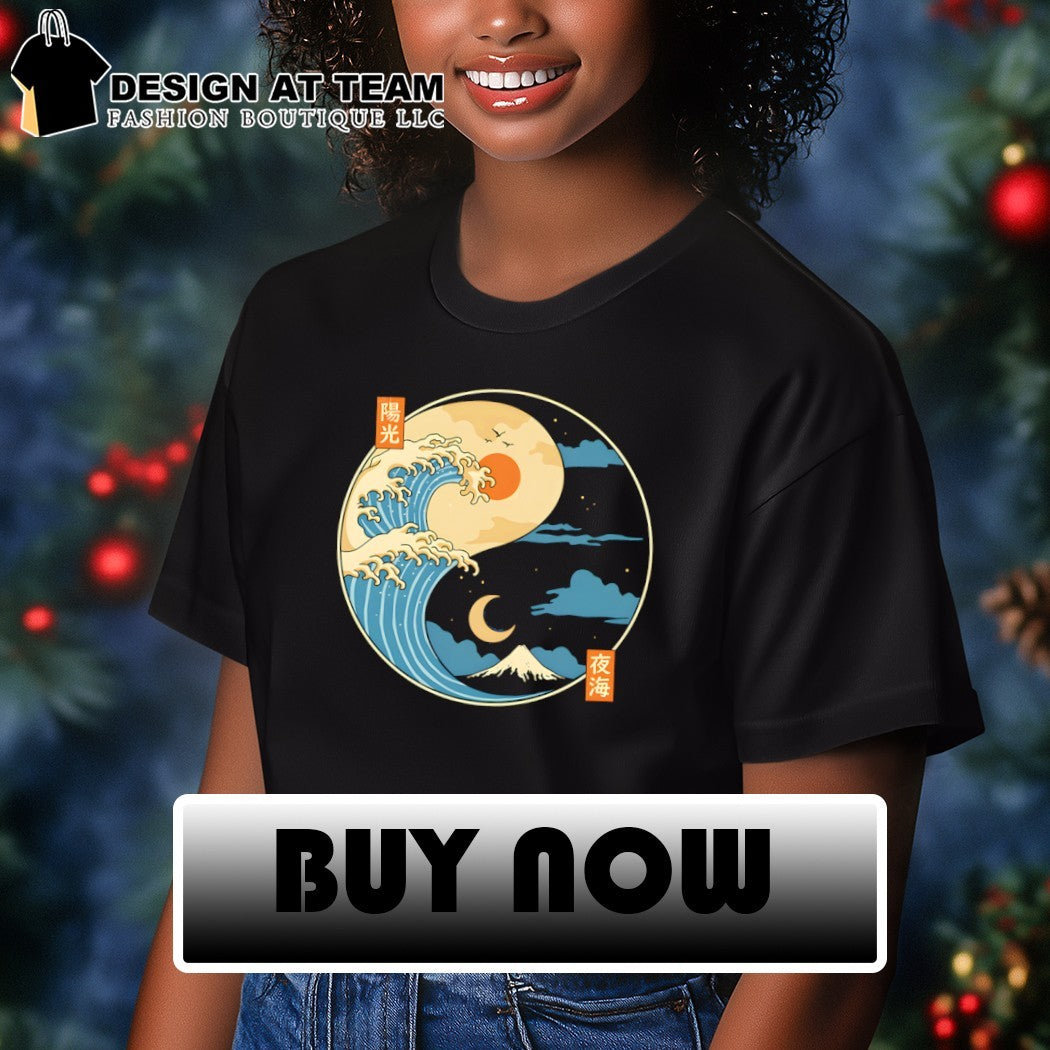 Great Wave off Kanagawa and Mount Fuji The Balance Wave shirt