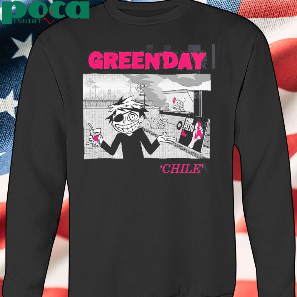 Green Day Chile The Saviors Tour South America 2025 Two Sided T-Shirt