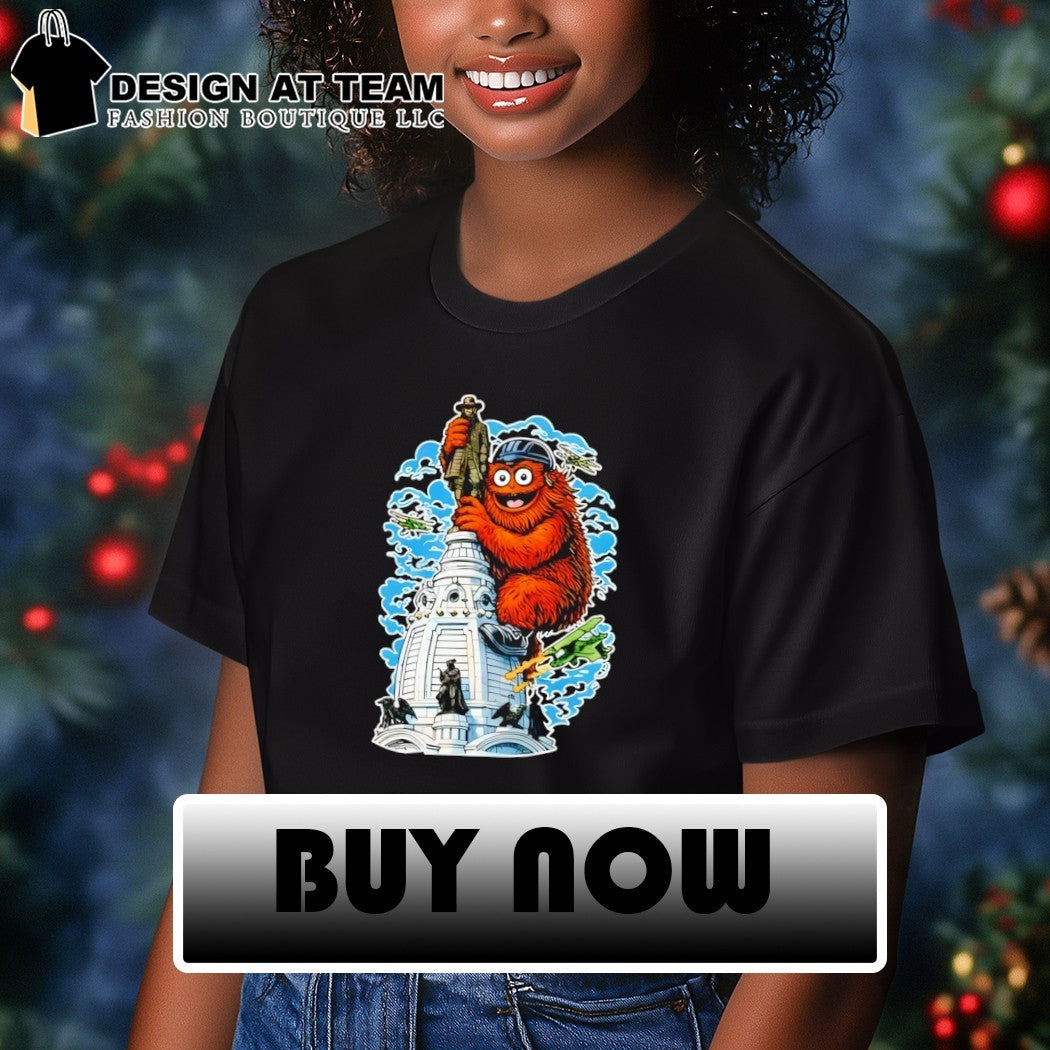 Gritty Kong hug Philadelphia City Hall Philadelphia Flyers Hockey 2026 shirt