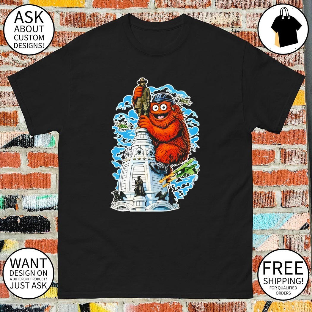 Gritty Kong hug Philadelphia City Hall Philadelphia Flyers Hockey 2026 shirt