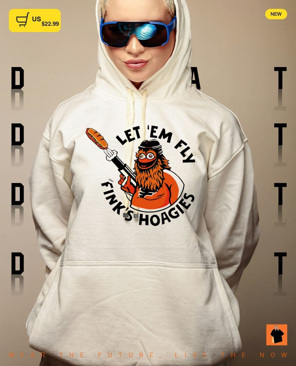 Gritty Philadelphia Flyers Hockey let em fly fink’s hoagies shirt