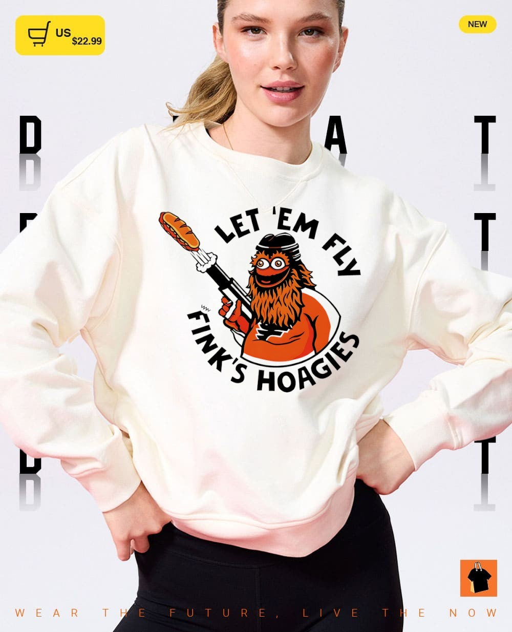 Gritty Philadelphia Flyers Hockey let em fly fink’s hoagies shirt