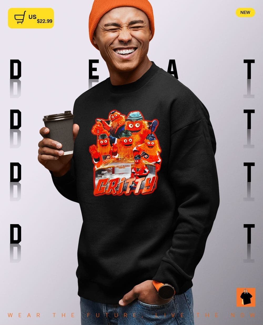 Gritty The Mascot of the Philadelphia Flyers Hockey Vintage Vibe shirt