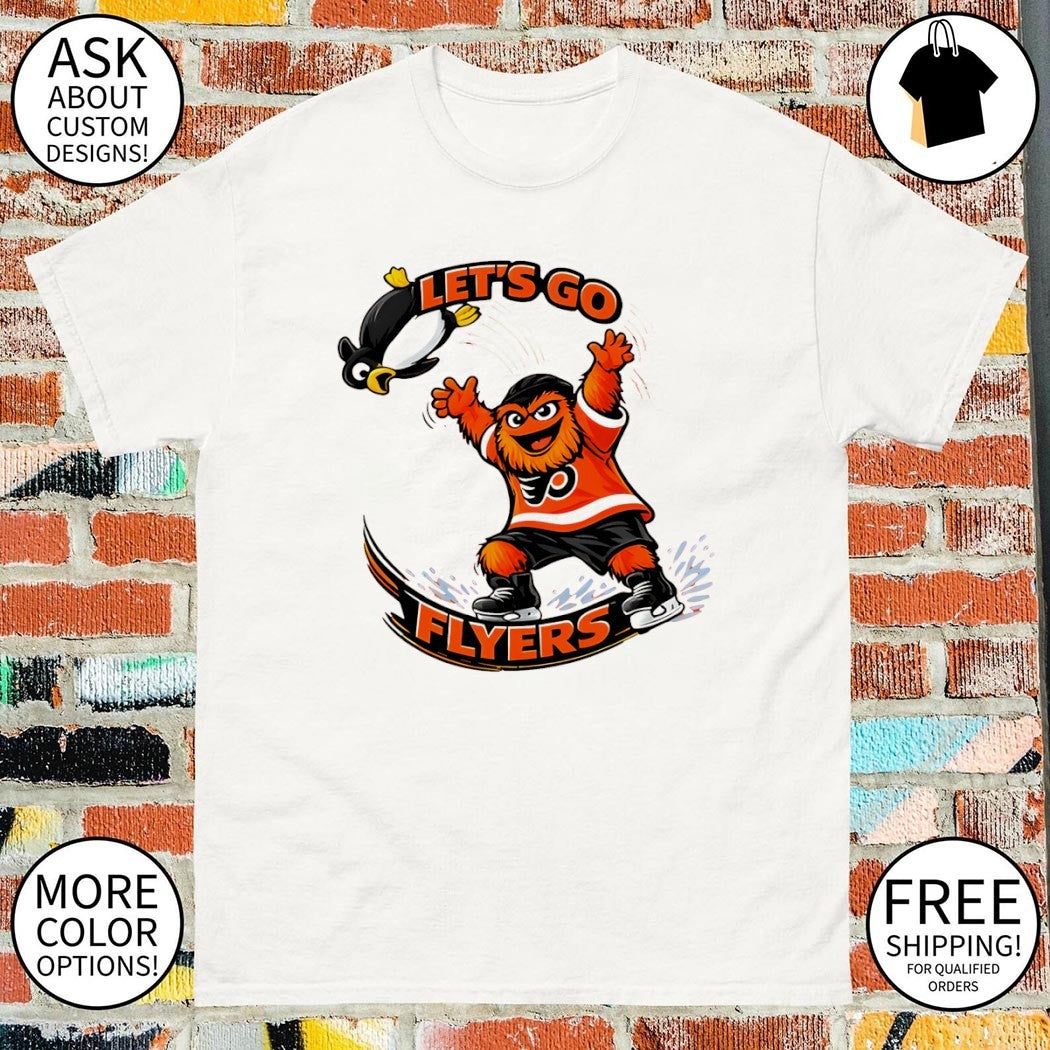 Gritty Throwdown Philadelphia Flyers vs. Pittsburgh Penguins let’s go Flyers shirt