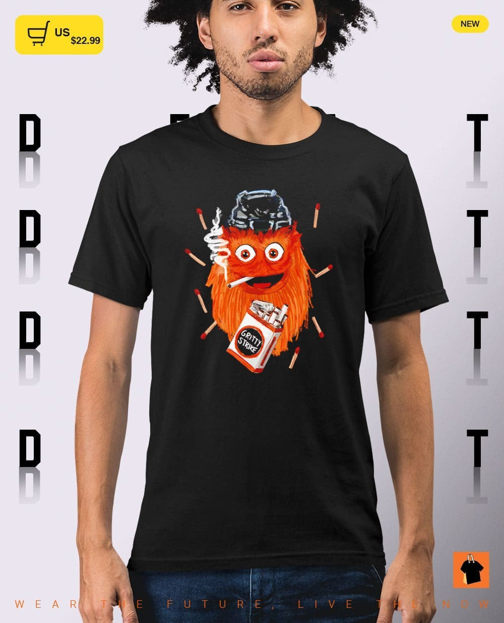 Gritty smoking Gritty Strike Philadelphia Flyers Hockey mascot 2026 shirt