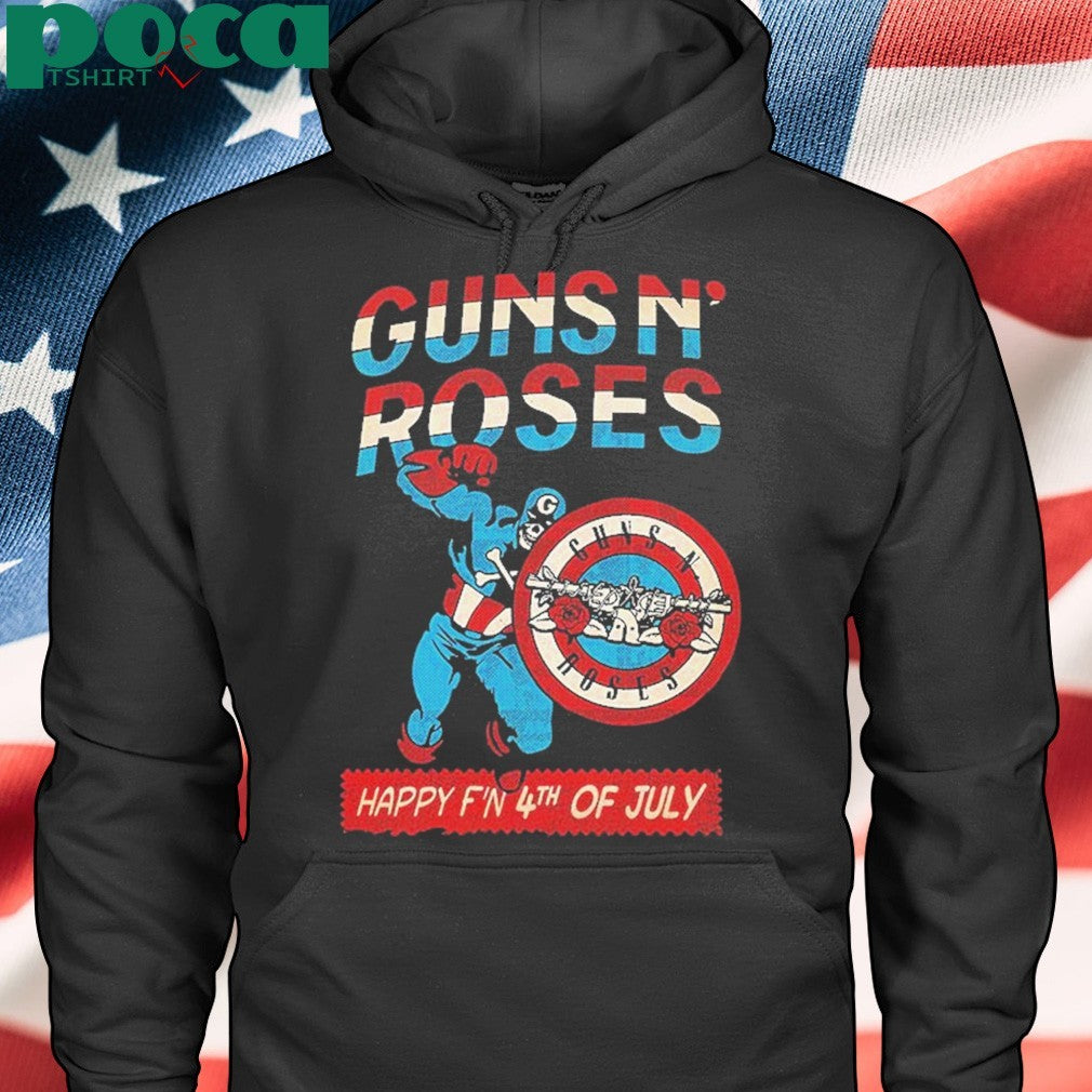 Gun N Roses Happy 4th Of July Two Sided Unisex T-Shirt