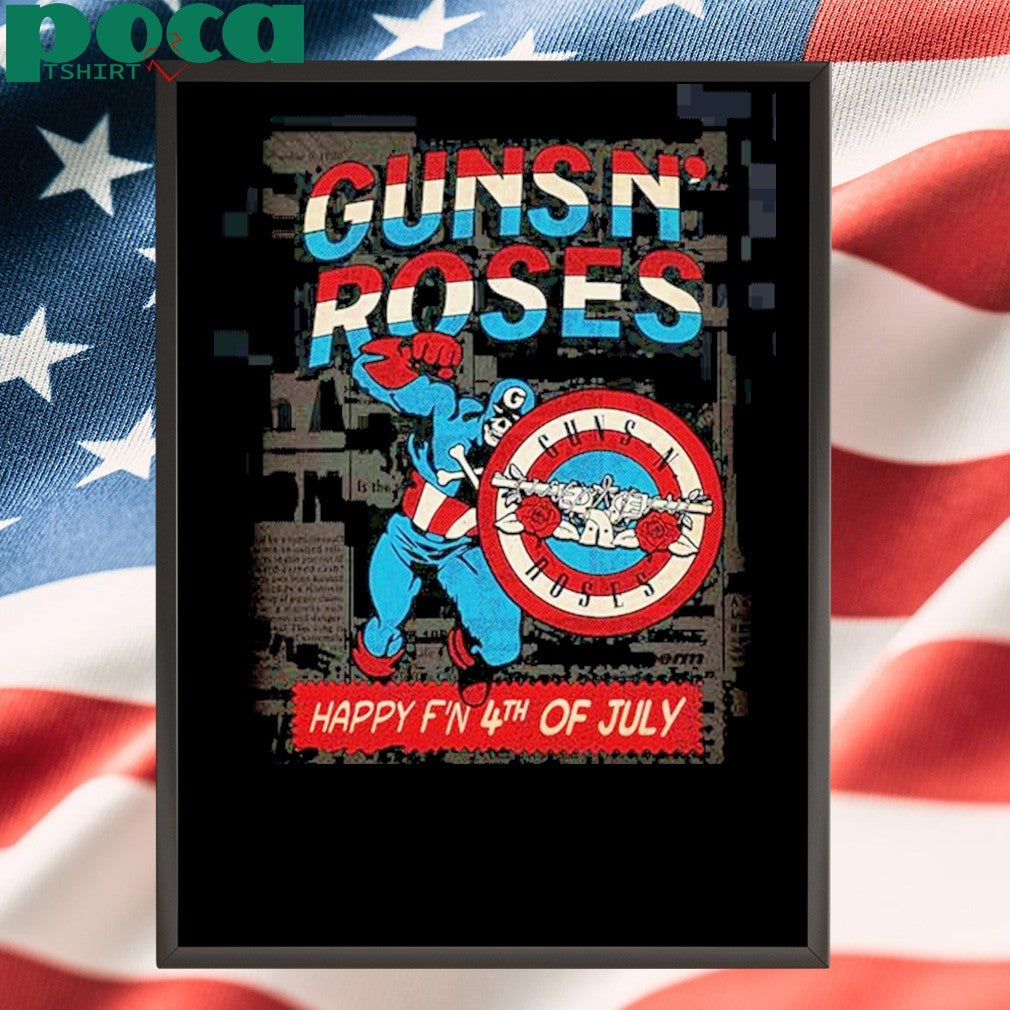 Gun N Roses Happy 4th Of July Unisex T-Shirt