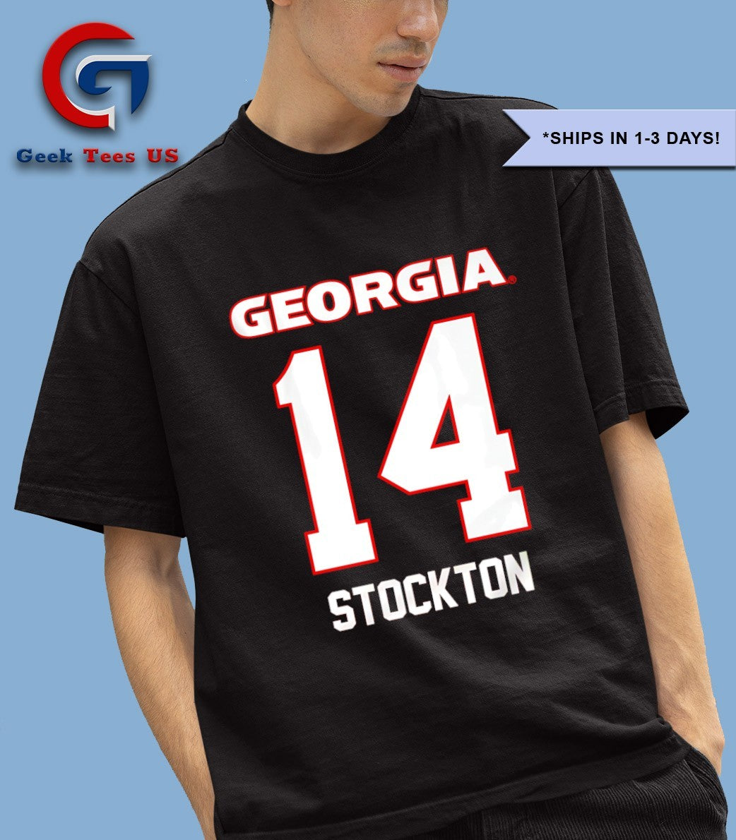 Gunner Stockton 14 Georgia Bulldogs football shirt