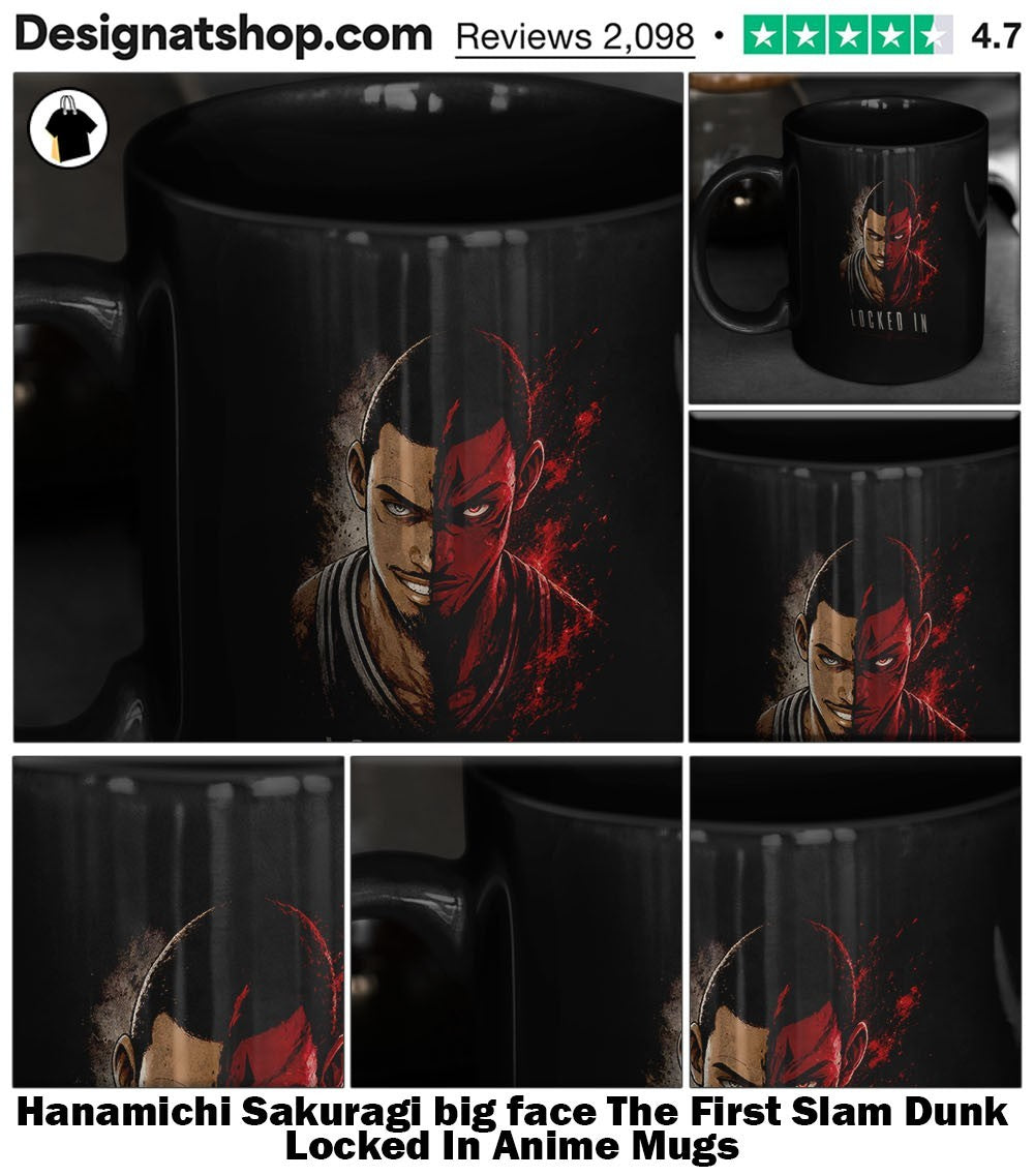 Hanamichi Sakuragi big face The First Slam Dunk Locked In Anime shirt