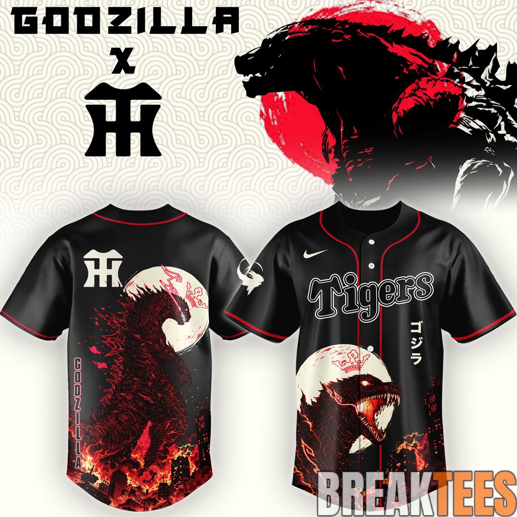 Hanshin Tigers x Godzilla Minus Zero Limited Edition Baseball Jersey