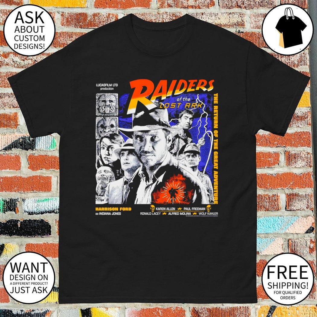 Harrison Ford Indiana Jones Raiders of the Lost Ark The Return of the great adventure shirt