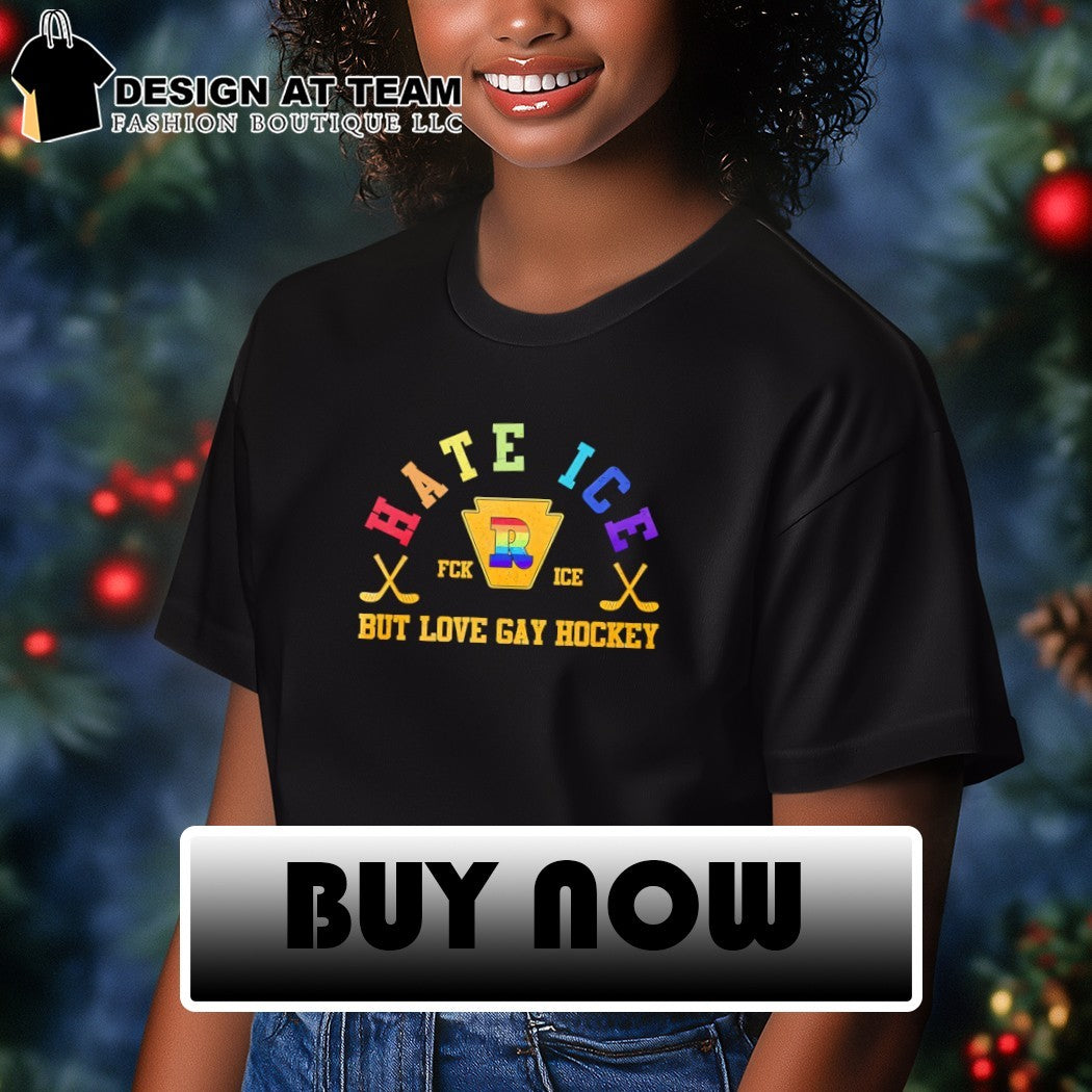 Hate Ice but love Gay Hockey LGBT 2026 shirt
