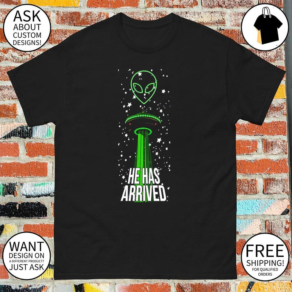 He Has Arrived Alien Victor Wembanyama San Antonio Spurs Basketball NBA 2026 shirt