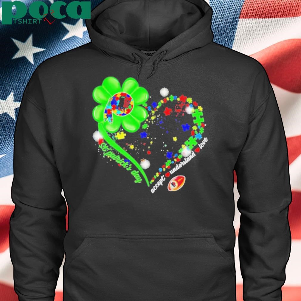 Heart St Patrick’s Day Accept Understand Love Washington Redskins shirt